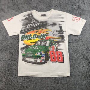 VTG NASCAR Shirt Men's Medium Y2K Dale Earnhardt Jr AOP Amp Energy #88 Racing